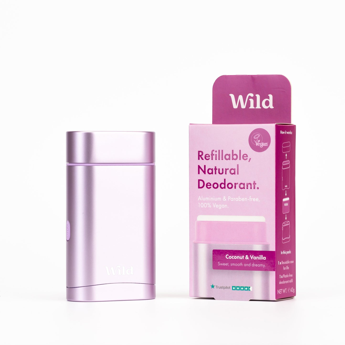Purple Case + Coconut Dreams Deo Refill - Wild