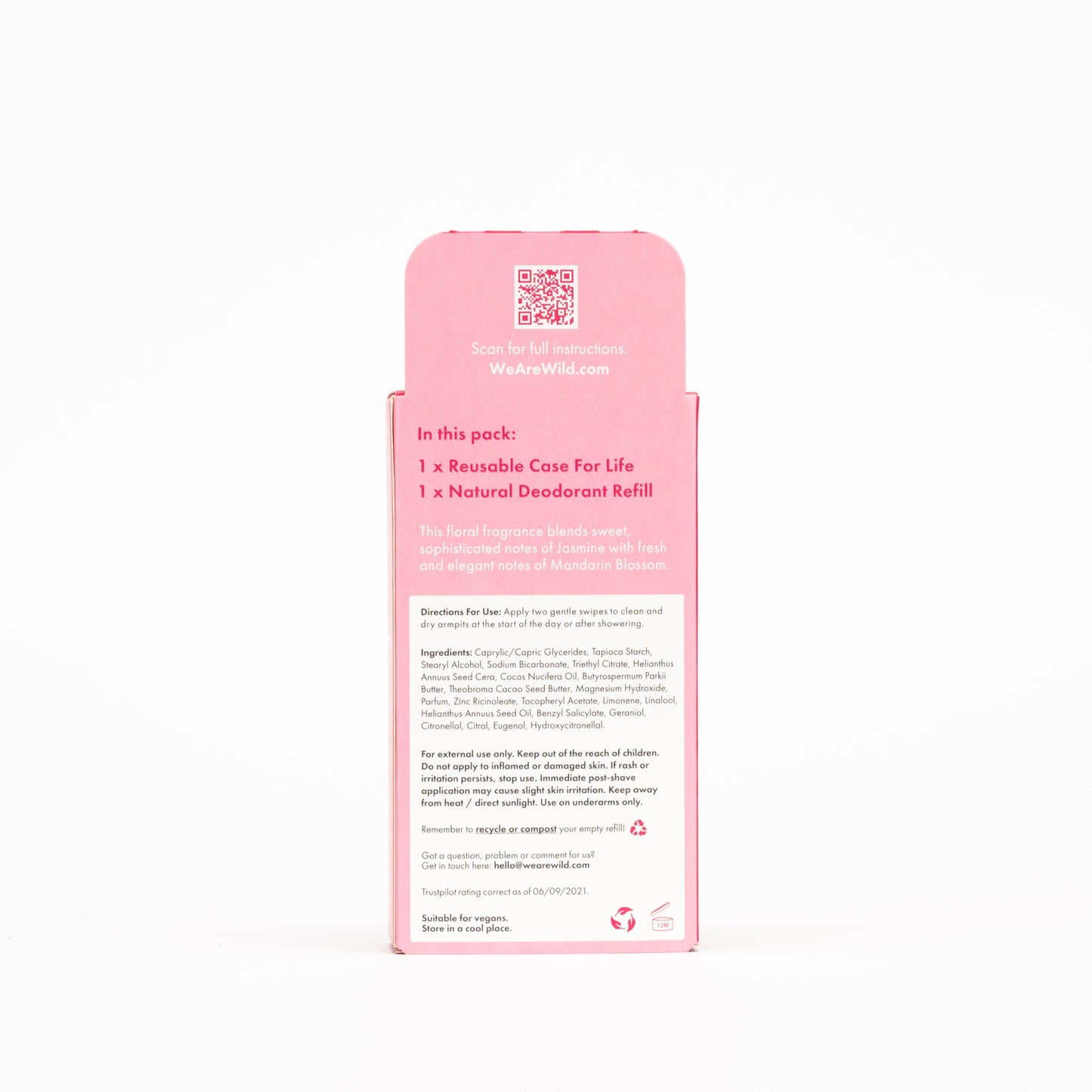 Pink Case + Jasmine & Mandarin Blossom Deo Refill - Wild