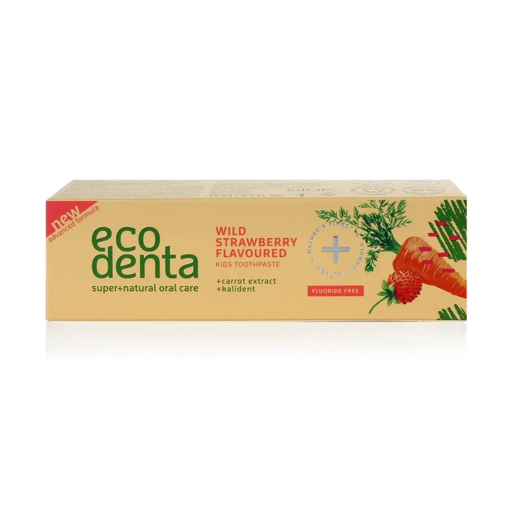 ECODENTA Kindertandpasta met wilde aardbei en wortel