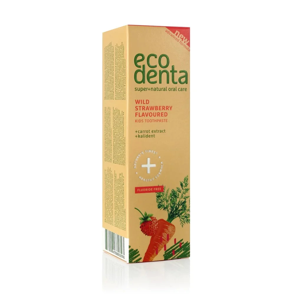 ECODENTA Kindertandpasta met wilde aardbei en wortel